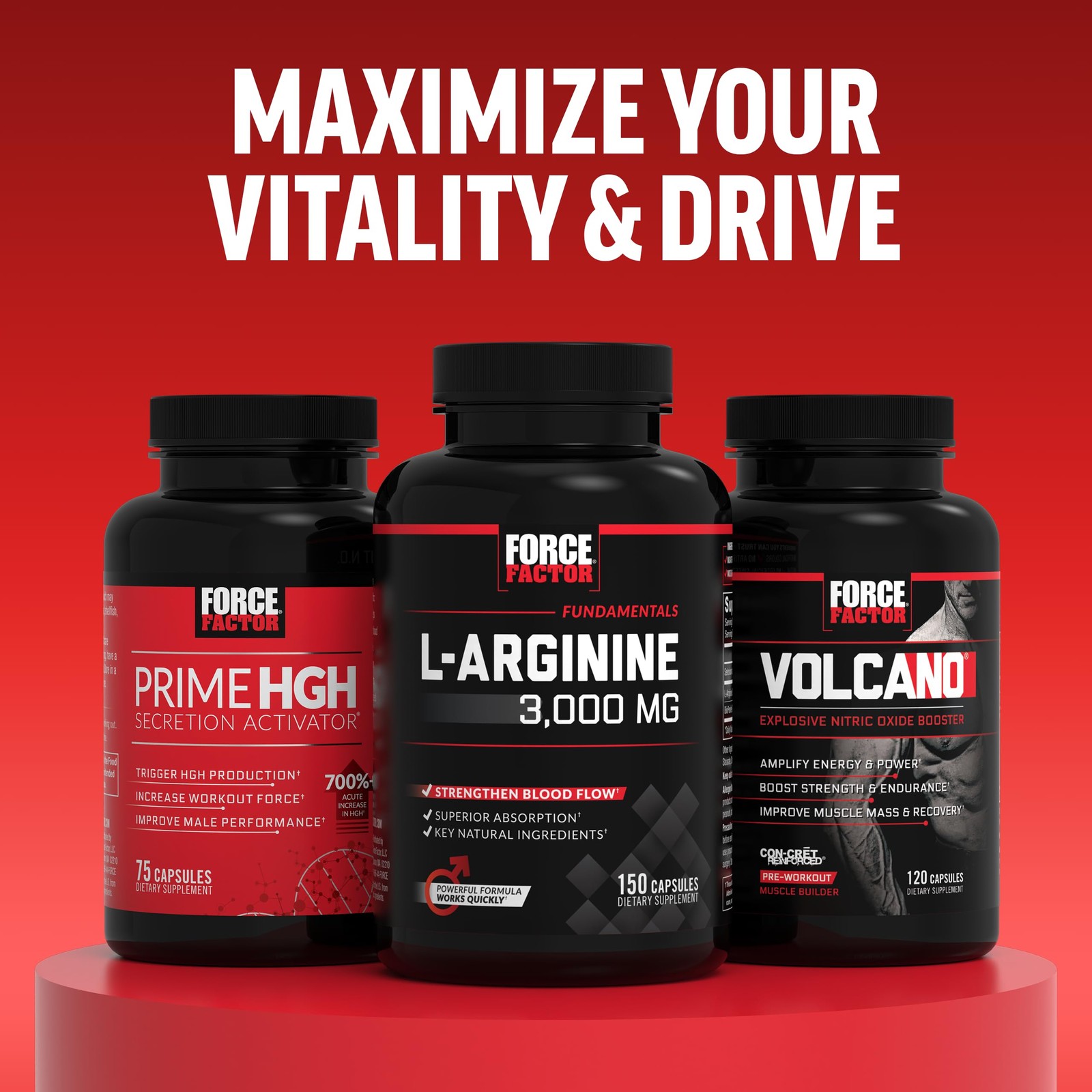 Force Factor Test X180 Testosterone Support For Men Clinically Studied Ksm-66