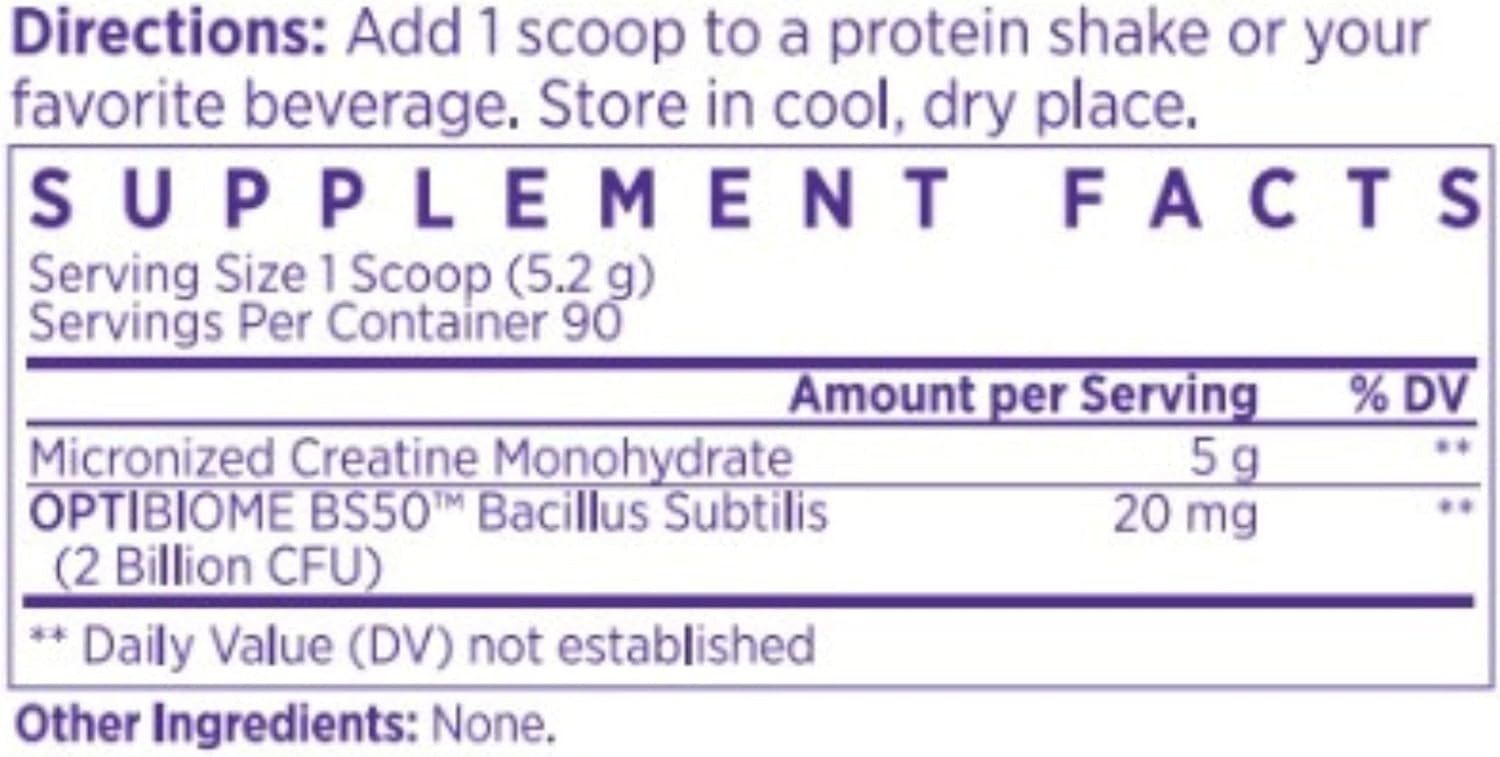 NAOMI Gentle GI Creatine with OPTIBIOME®, Gut-Friendly Creatine Monohydrate