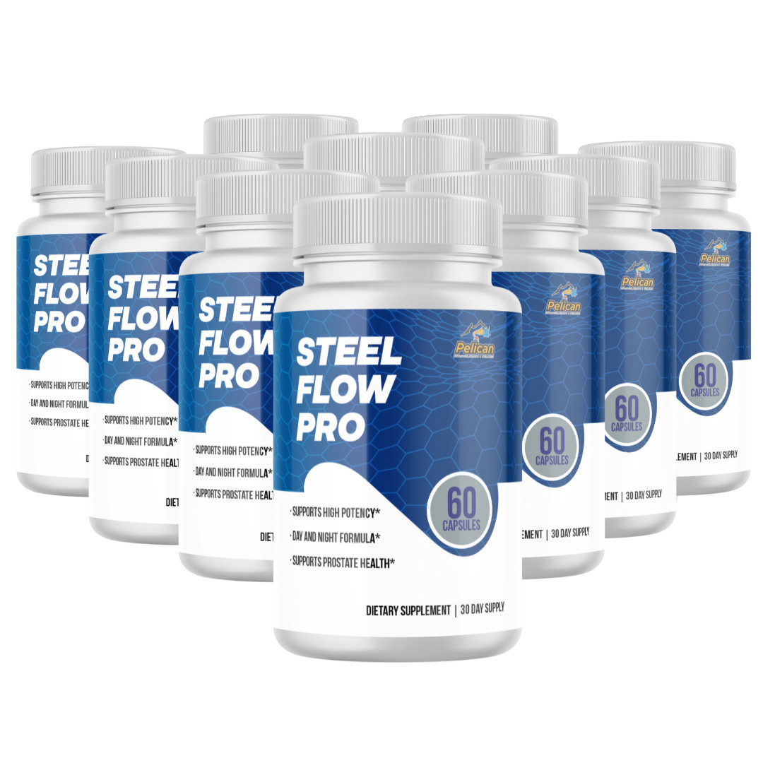 Steel Flow Pro- Prostate Support- 10 Bottles- 600 Capsules