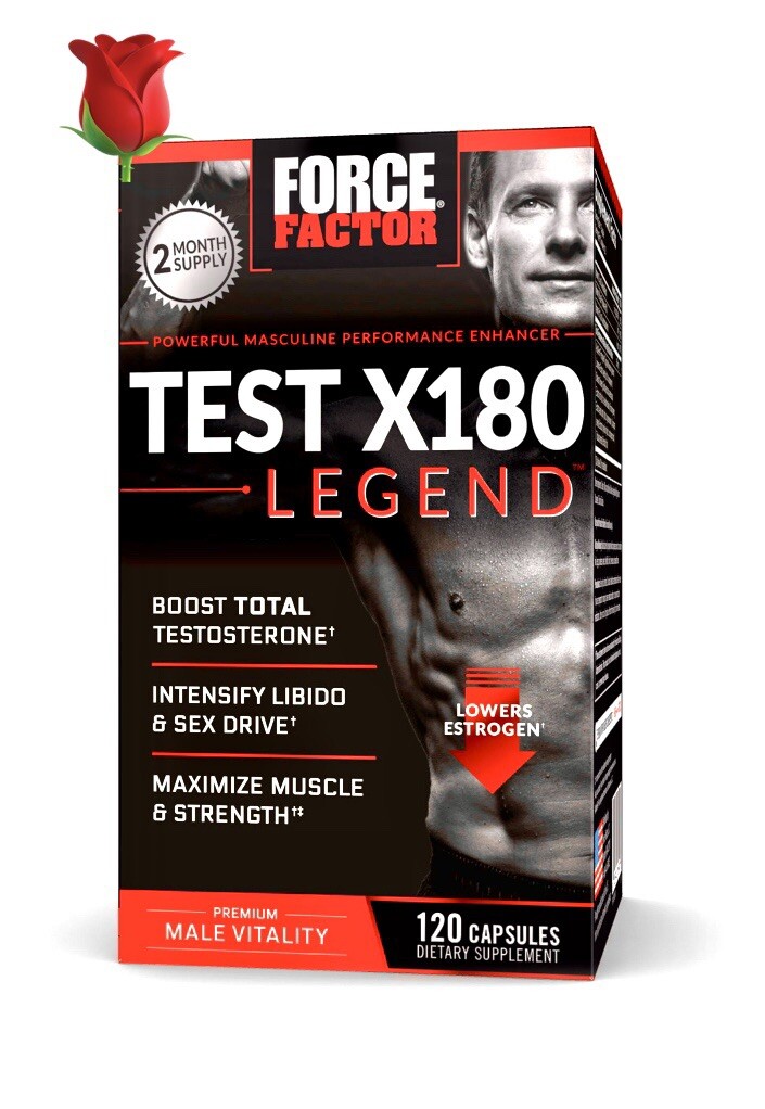 Force Factor Test X180 Legend – Testosterone Booster and Muscle Builder for Men