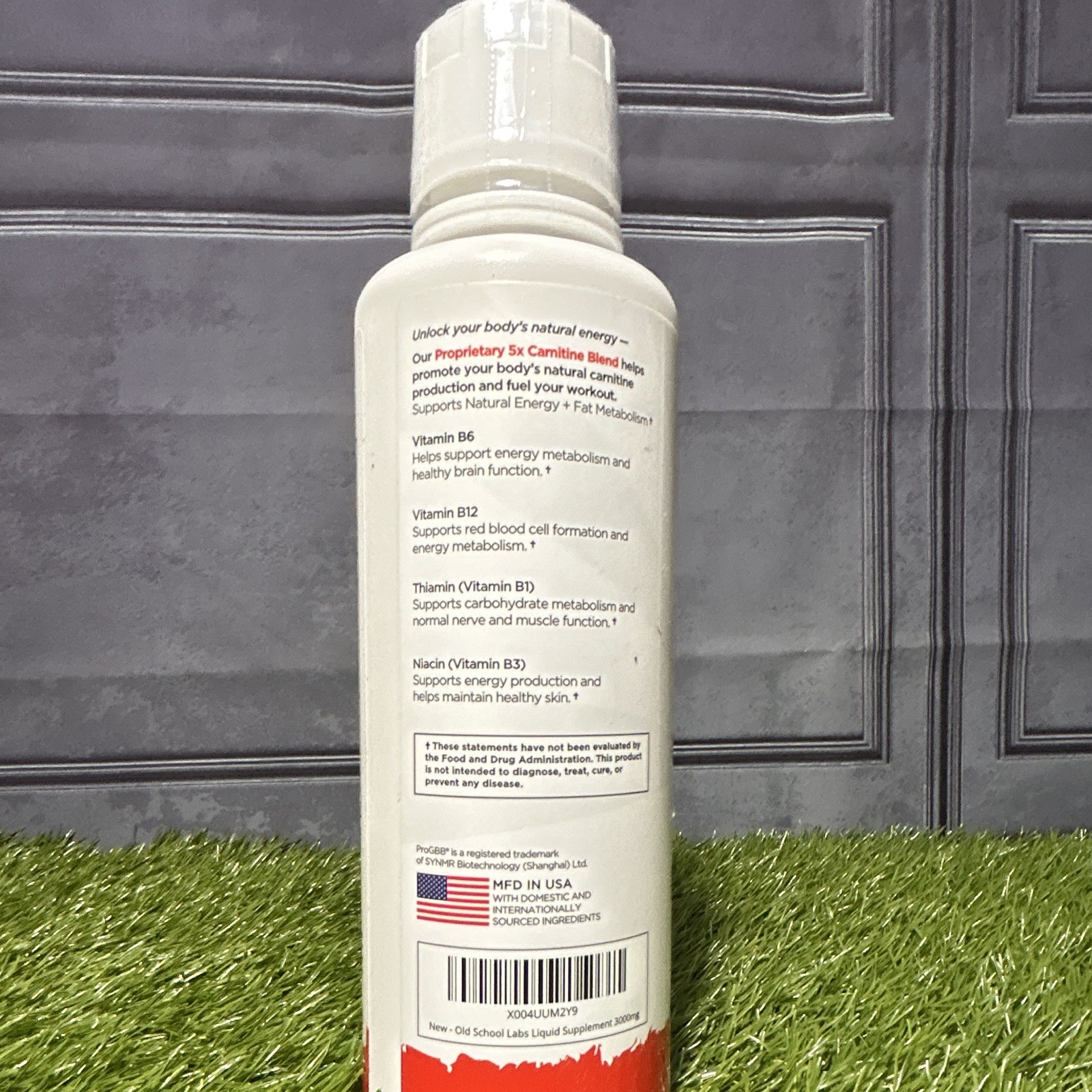 Old School Labs Liquid Carnitine 3000mg Plus 16 fl oz (465 mL) 31 Servings