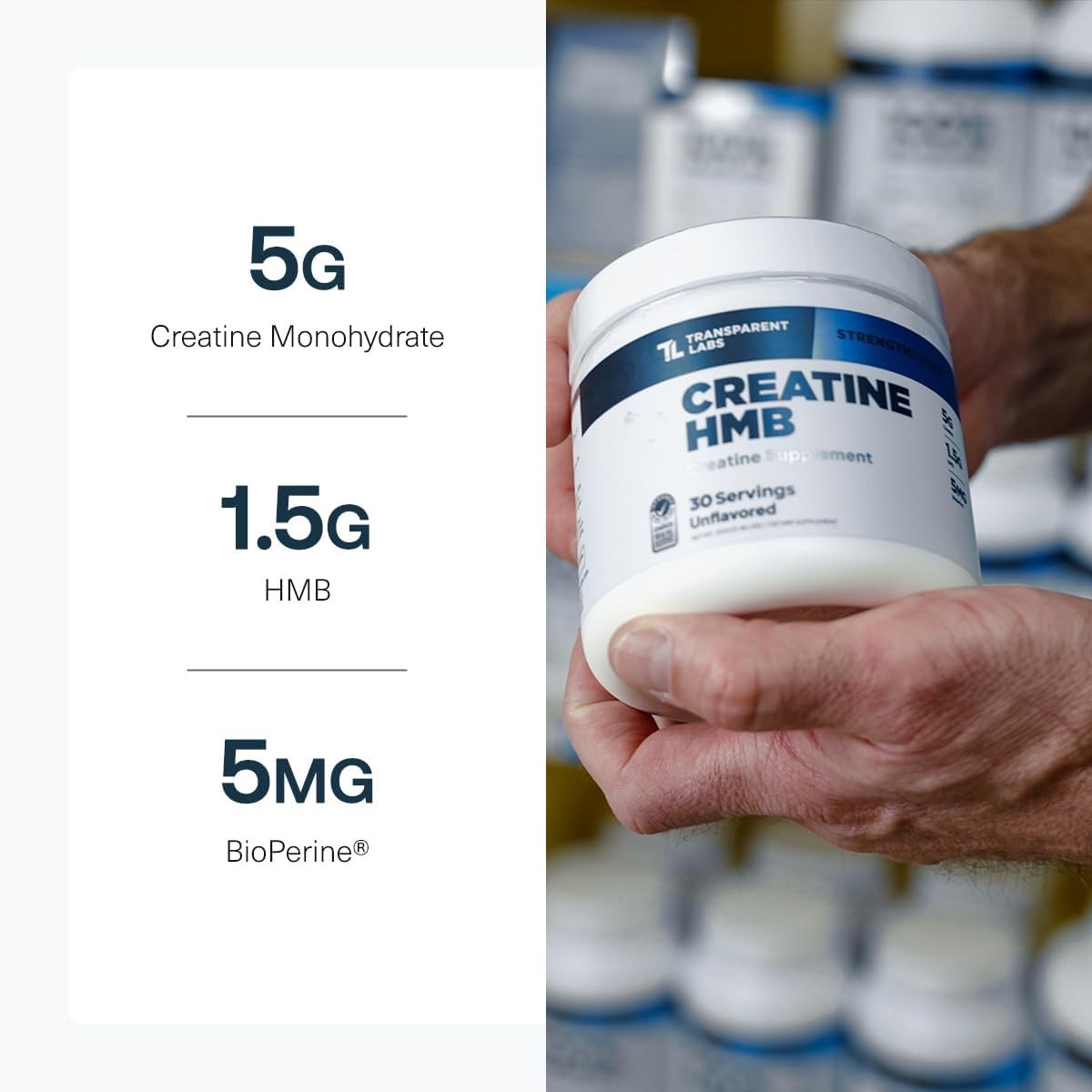 Creatine HMB – Trusted Muscle Growth & Energy Supplement – – 30 Servings