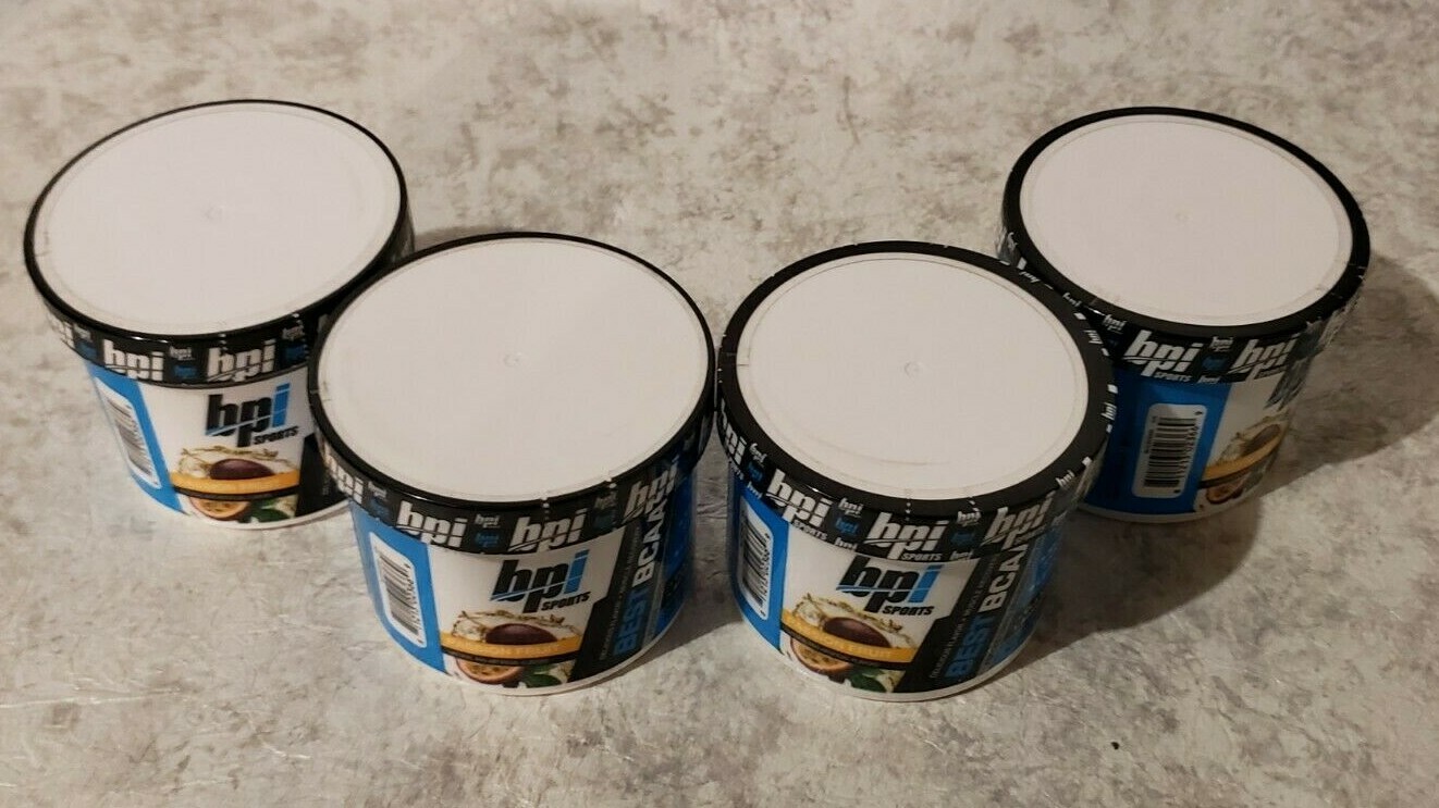 Qty 4 – BPI BEST BCAA – PASSION FRUIT – 5 Servings EACH JAR – 20 Total – 8/2025
