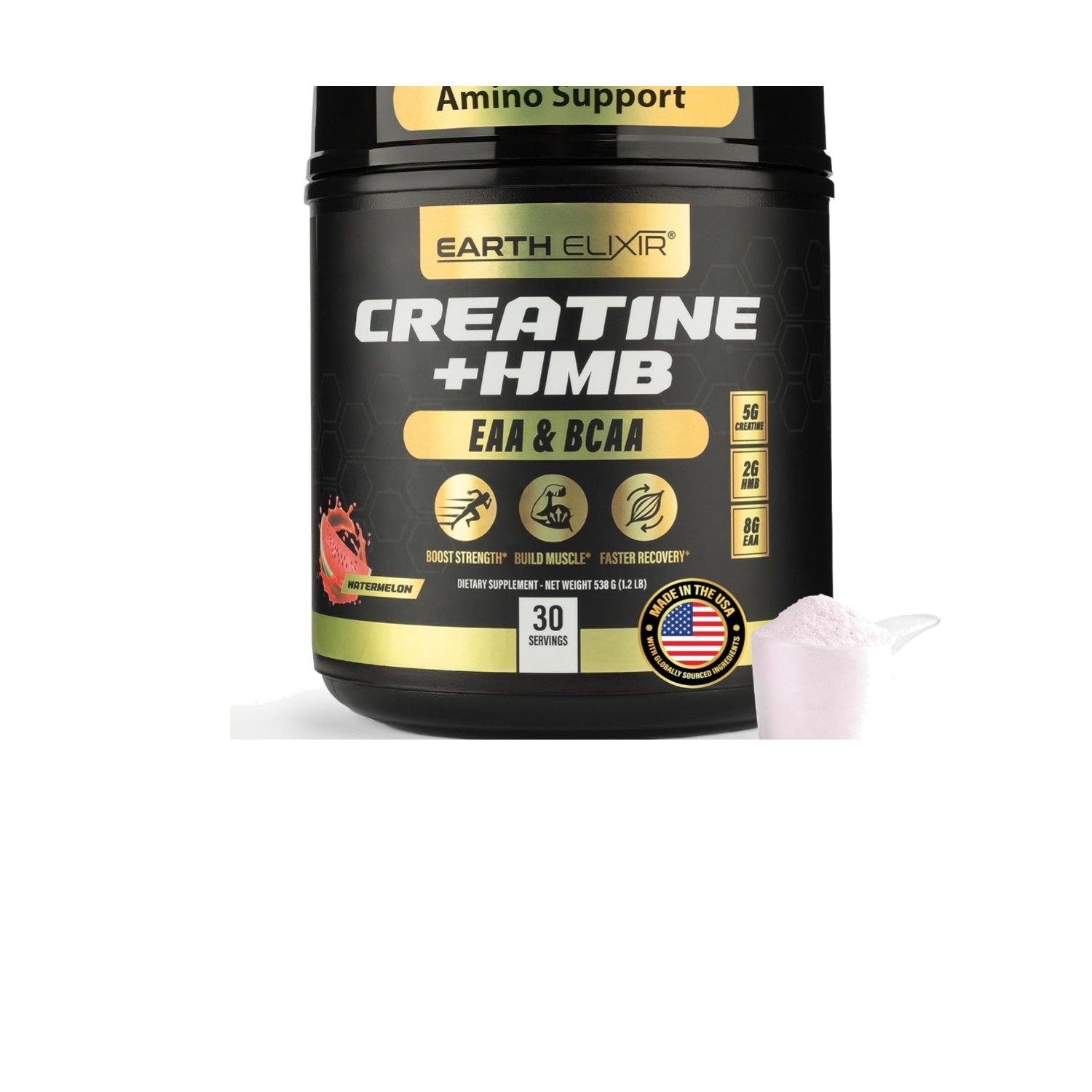 Clinically Dosed HMB Creatine Powder with Essential Amino Acids – Watermelon