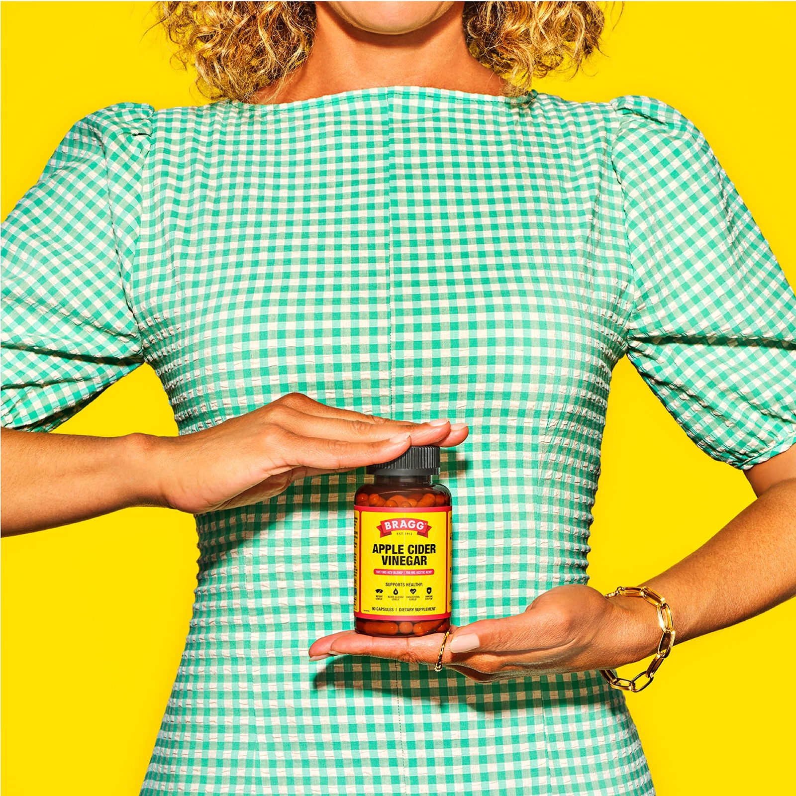 Bragg Apple Cider Vinegar Capsules 90 Count Non-gmo Vegan Sugar Free