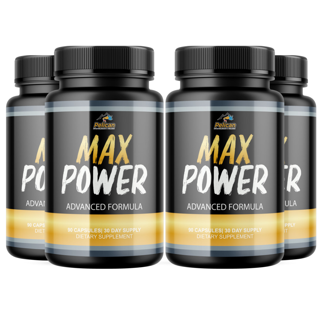 Max Power- Bodybuilding & Men’s Health Support- 4 Bottles- 360 Capsules
