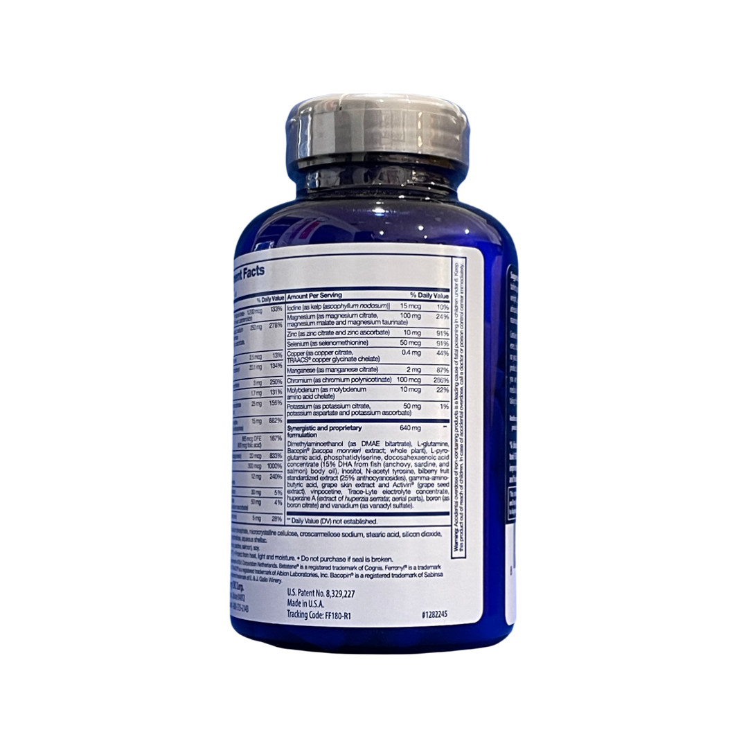 FOCUS Factor Brain Nutrition for the Brain. 180 Tablets