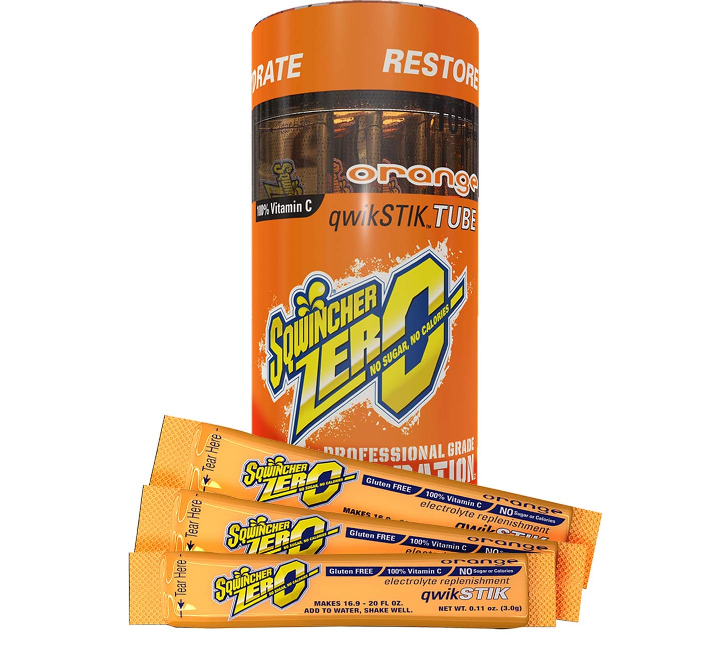 Sqwincher Qwik Stik 10 Count Tubes Variety Bundle -1 Tube Each