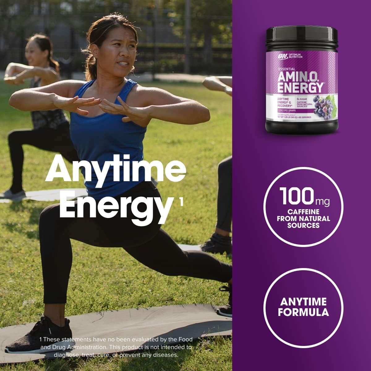 65 Servings Amino Energy-Pre Workout w/ Green Tea,BCAA,Amino Acids,Keto Friendly
