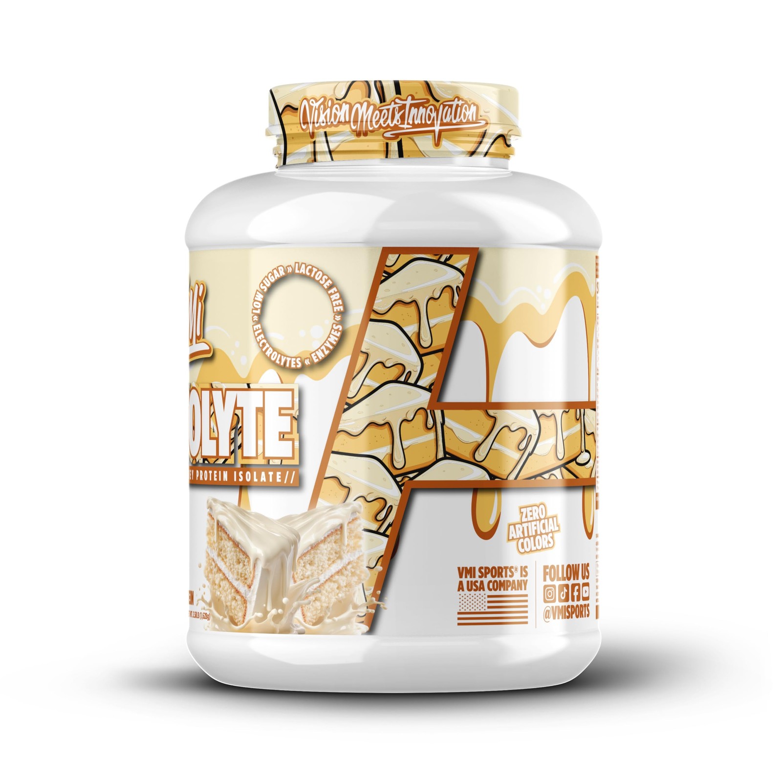 VMI Sports ProtoLyte Whey Isolate Protein Powder, Vanilla Cake Batter, 4.6 lbs