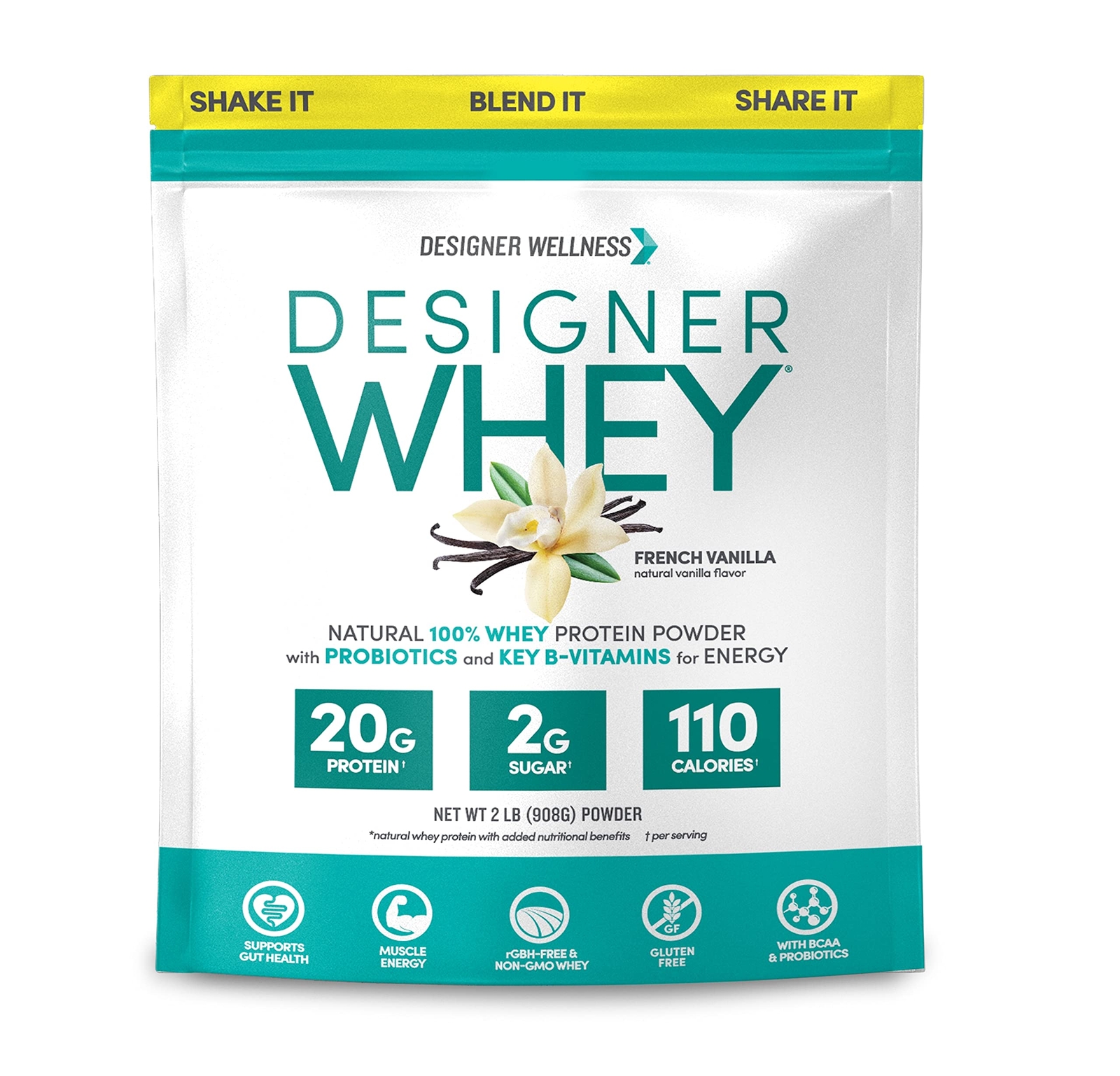 French Vanilla Protein Supplement Powder 29 Servings 20g Protein Gluten Free