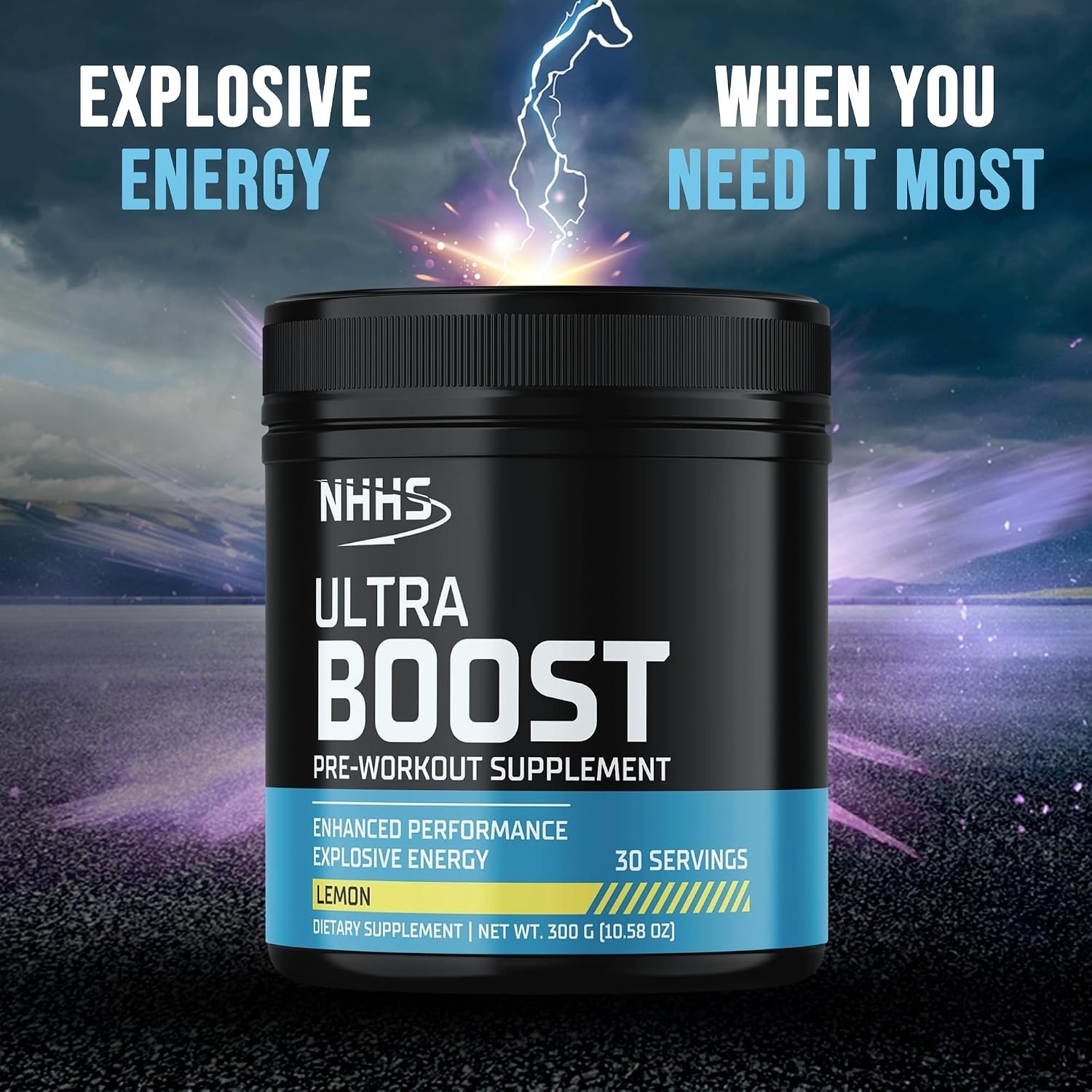 Ultra Boost Lemon Pre-Workout Powder: Clean, Explosive Energy & Performance i…
