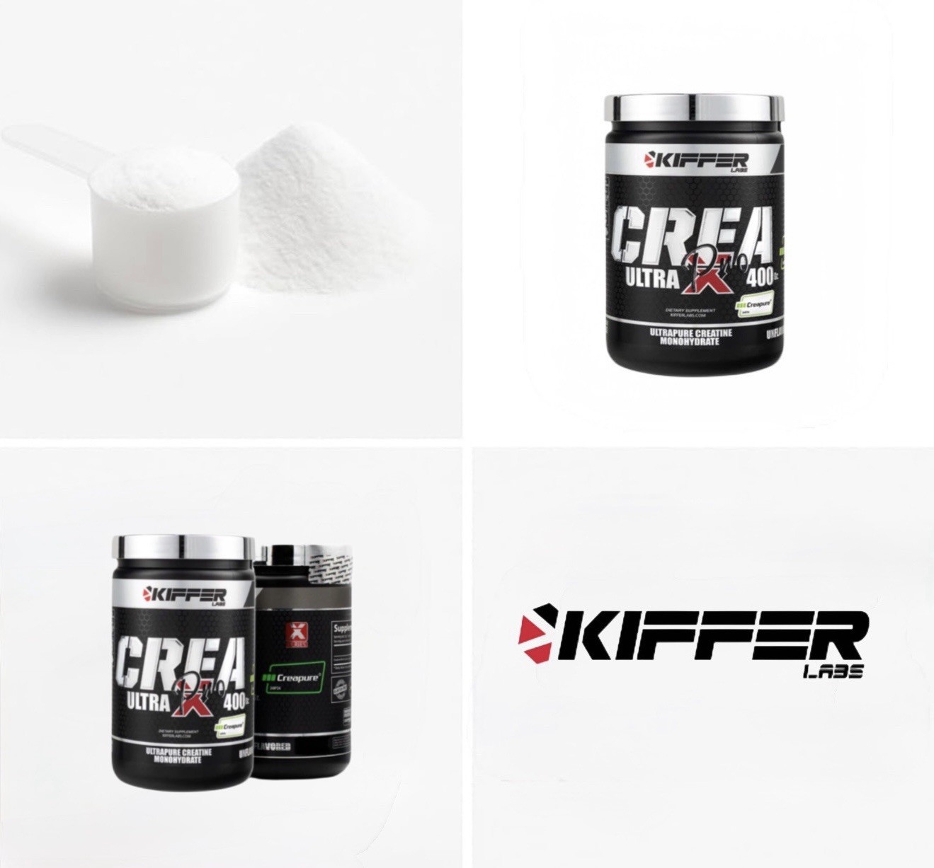 Creapure Monohydrate CreatineX Ultra Pro Kiffer Laboratories 400grams