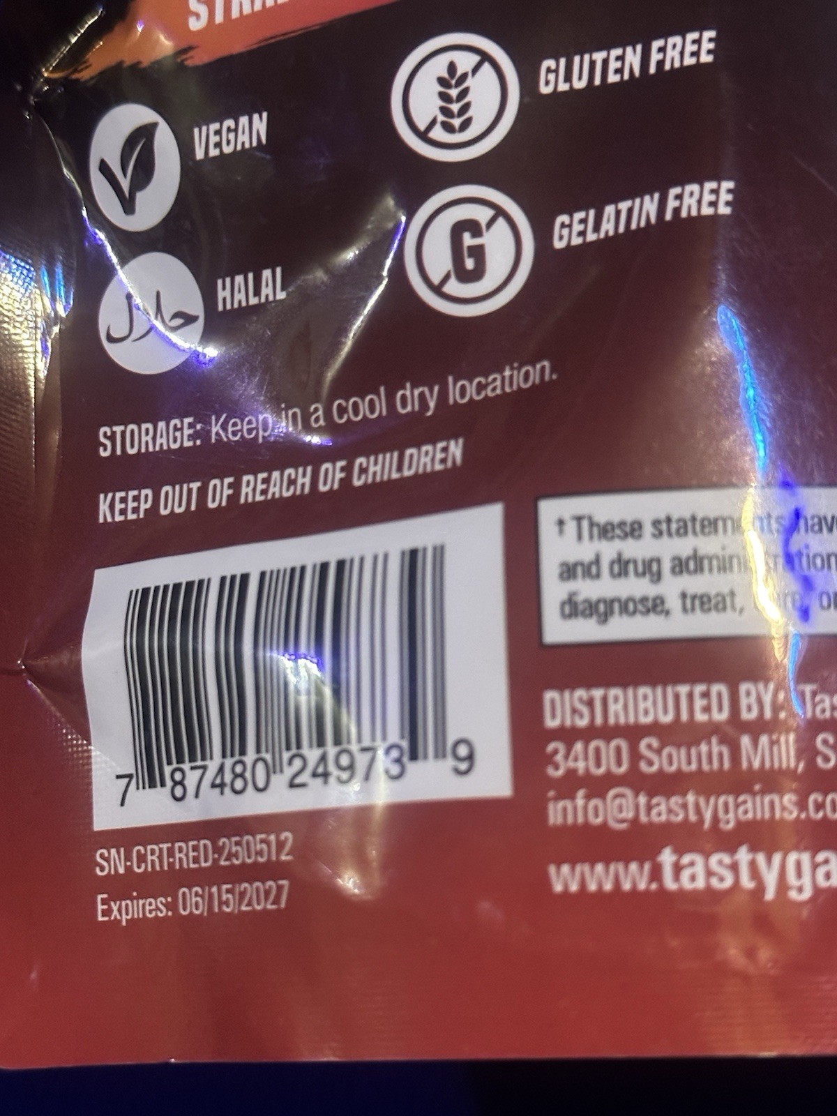 TASTY GAINS Creatine Gummies 90g of Creatine Monohydrate – Strawberry Creamsicle