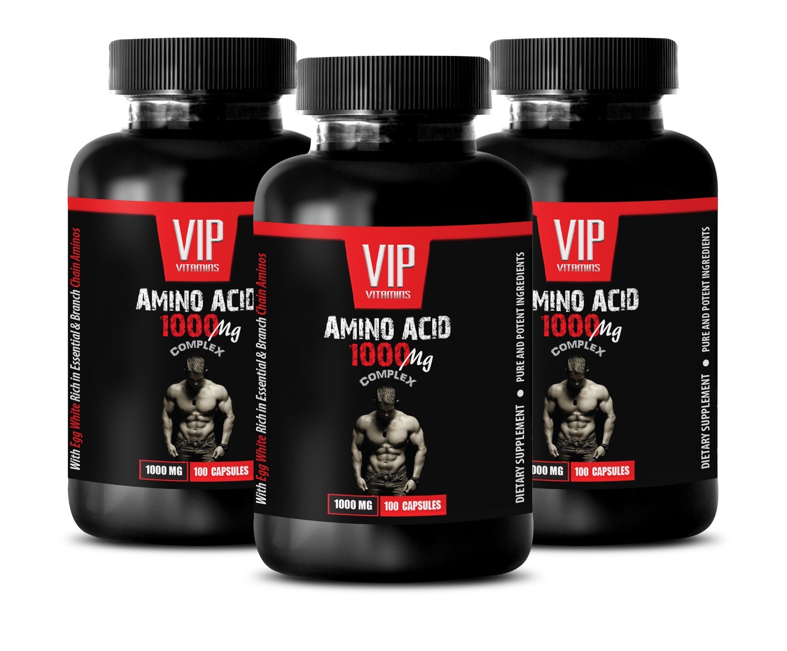 essential amino acids – AMINO ACID 1000mg – boost recovery post workout 3 Bottle