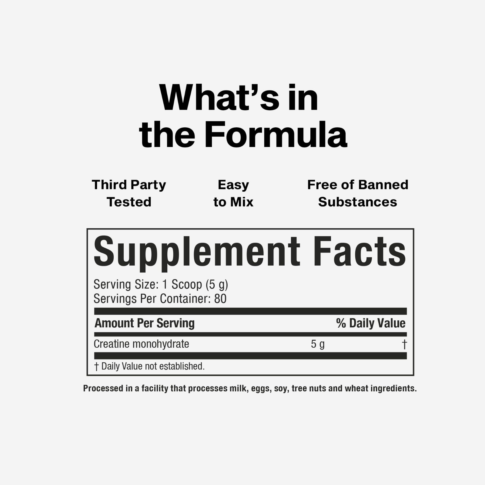 Unflavored Micronized Creatine Monohydrate Powder – 80 Servings for Muscle Growt