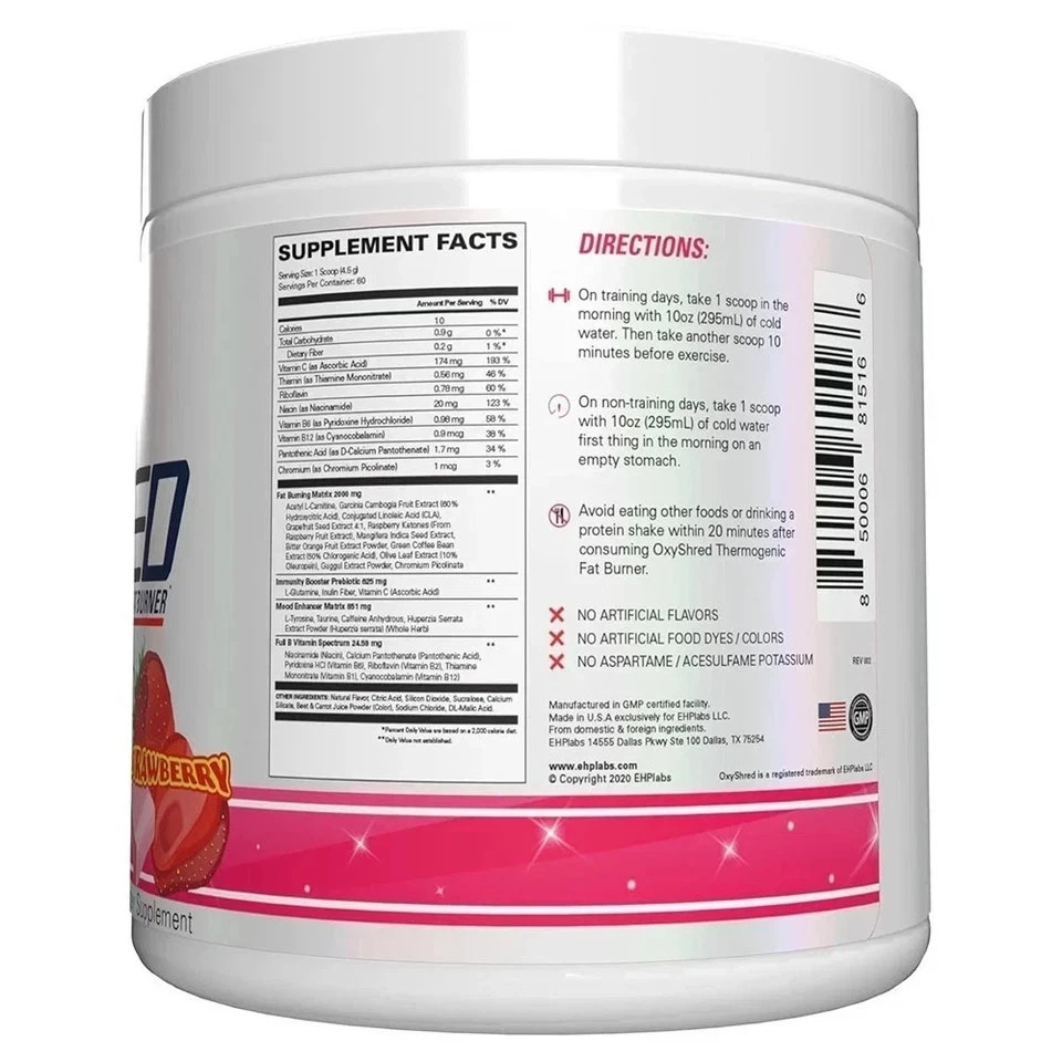 Thermogenic Oxyshred Fat Burner Pre – Workout Powder – Cosmic Blast 60 Servings