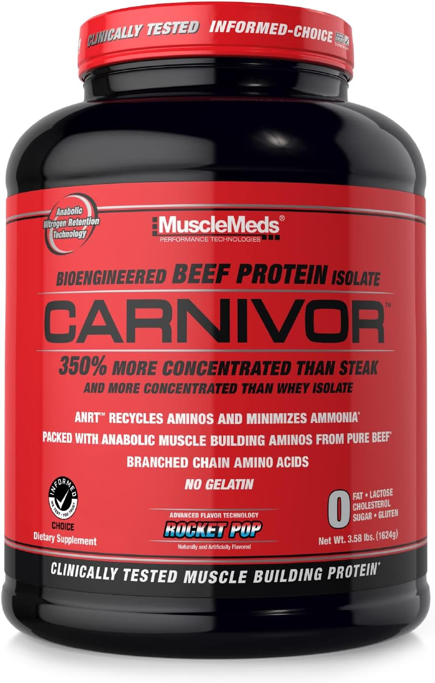 CARNIVOR Beef Protein Isolate Powder, Muscle Building, Recovery, Lactose Free, S
