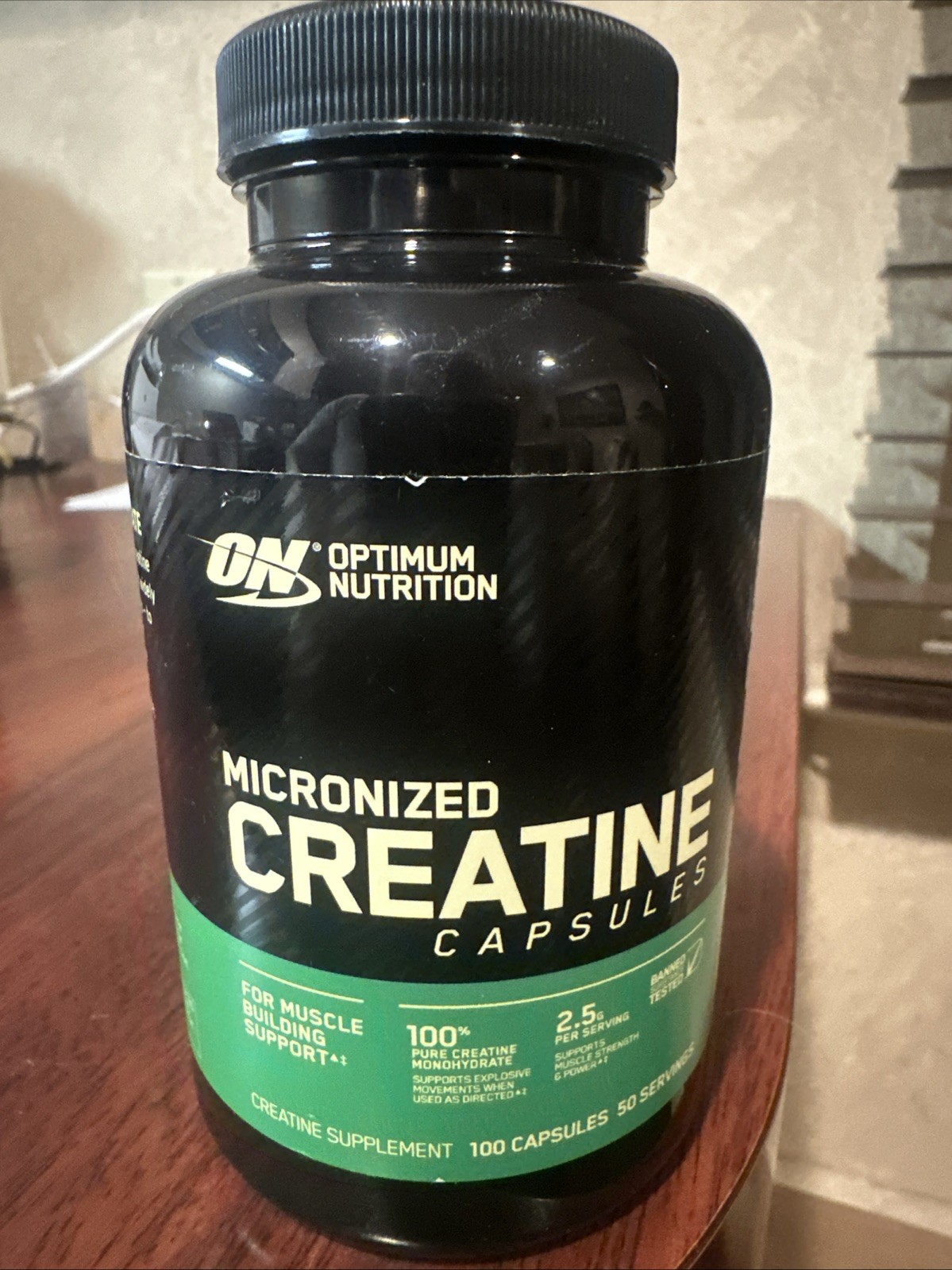Optimum Nutrition Creatine 100 Capsules Exp 11/2026