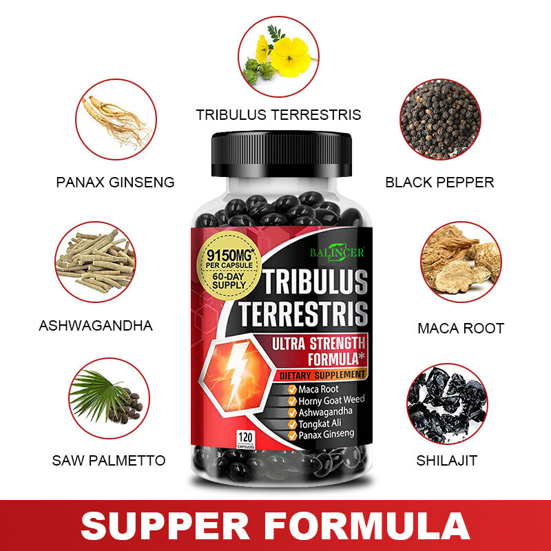 Tribulus Terrestris 800mg Testosteron Booster Muscle Mass 120 Capsules