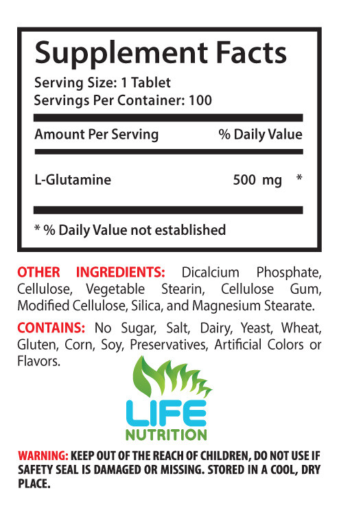 anti stress vitamin – PREMIUM L-GLUTAMINE 500mg 1B – muscle building supplement
