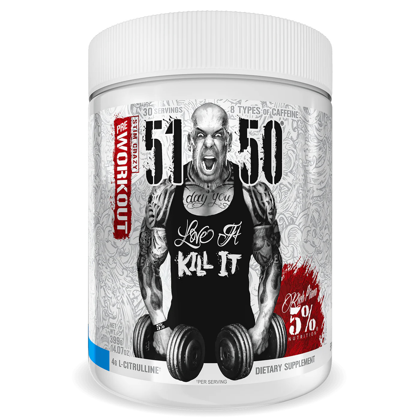 5% Nutrition RICH PIANA 5150 Extreme Pre Workout 30 dose BLUE ICE (11/2027)