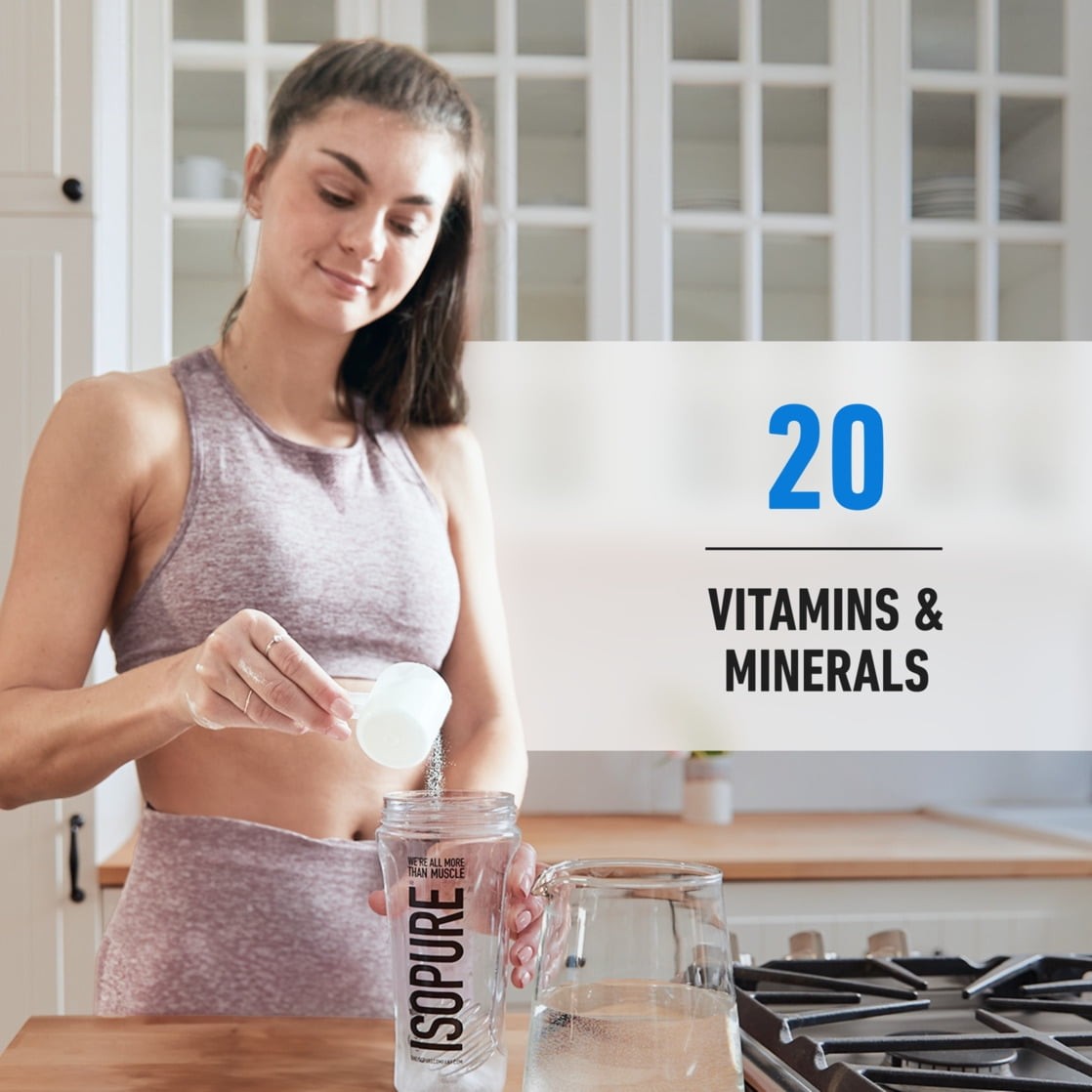 Zero Carb 100% Whey Protein Isolate Powder, Creamy Vanilla, 25G Protein