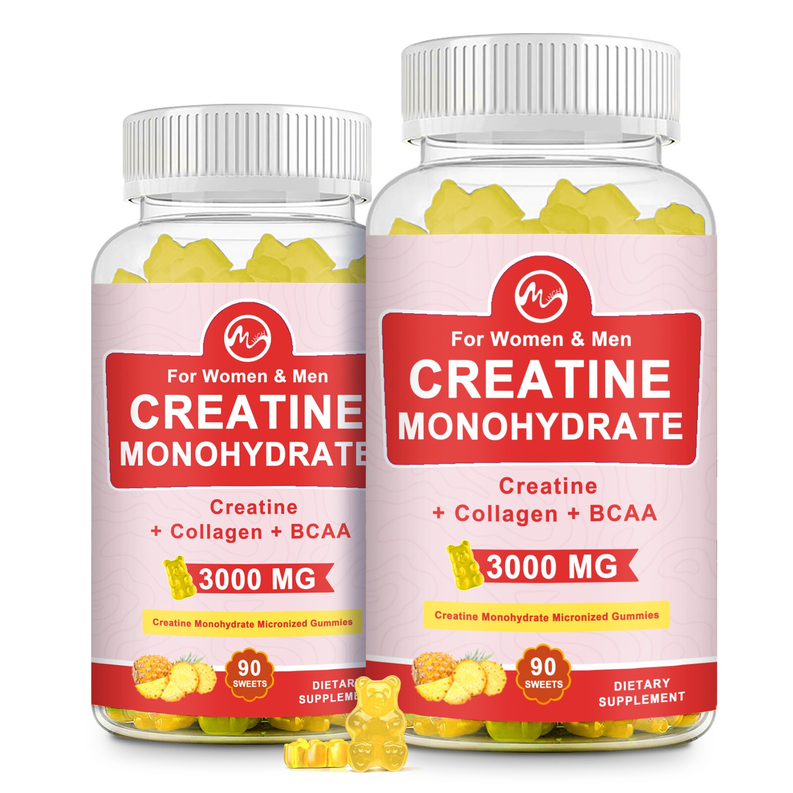 Creatine Monohydrate Gummies – Increase Strength and Build Muscle 60 Gummies
