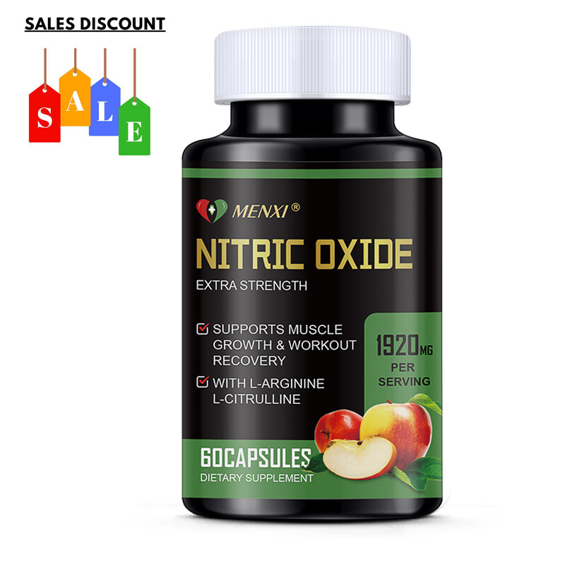 Nitric Oxide Booster w/ L-Arginine 1920mg Highest Potency Muscle Pump Supplement