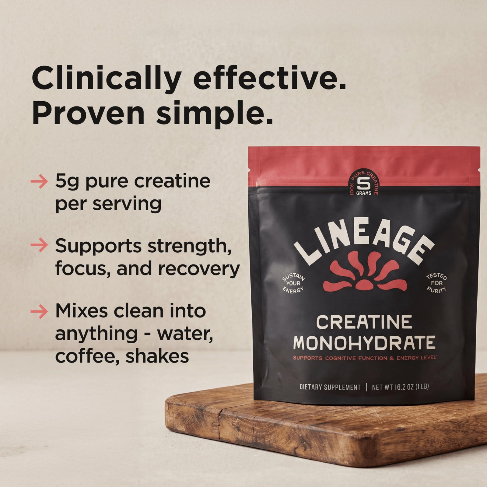 Micronized Creatine Monohydrate Powder with Sea Salt – 90 Servings for Training