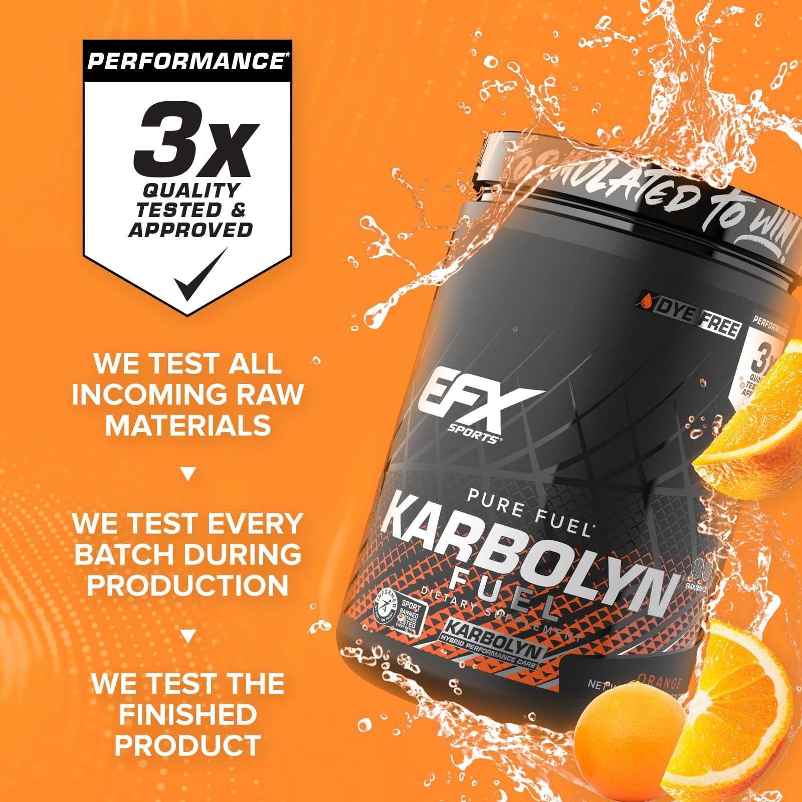 EFX Sports Karbolyn Fuel | FastAbsorbing Carbohydrate Powder | Carb Load, Sus…