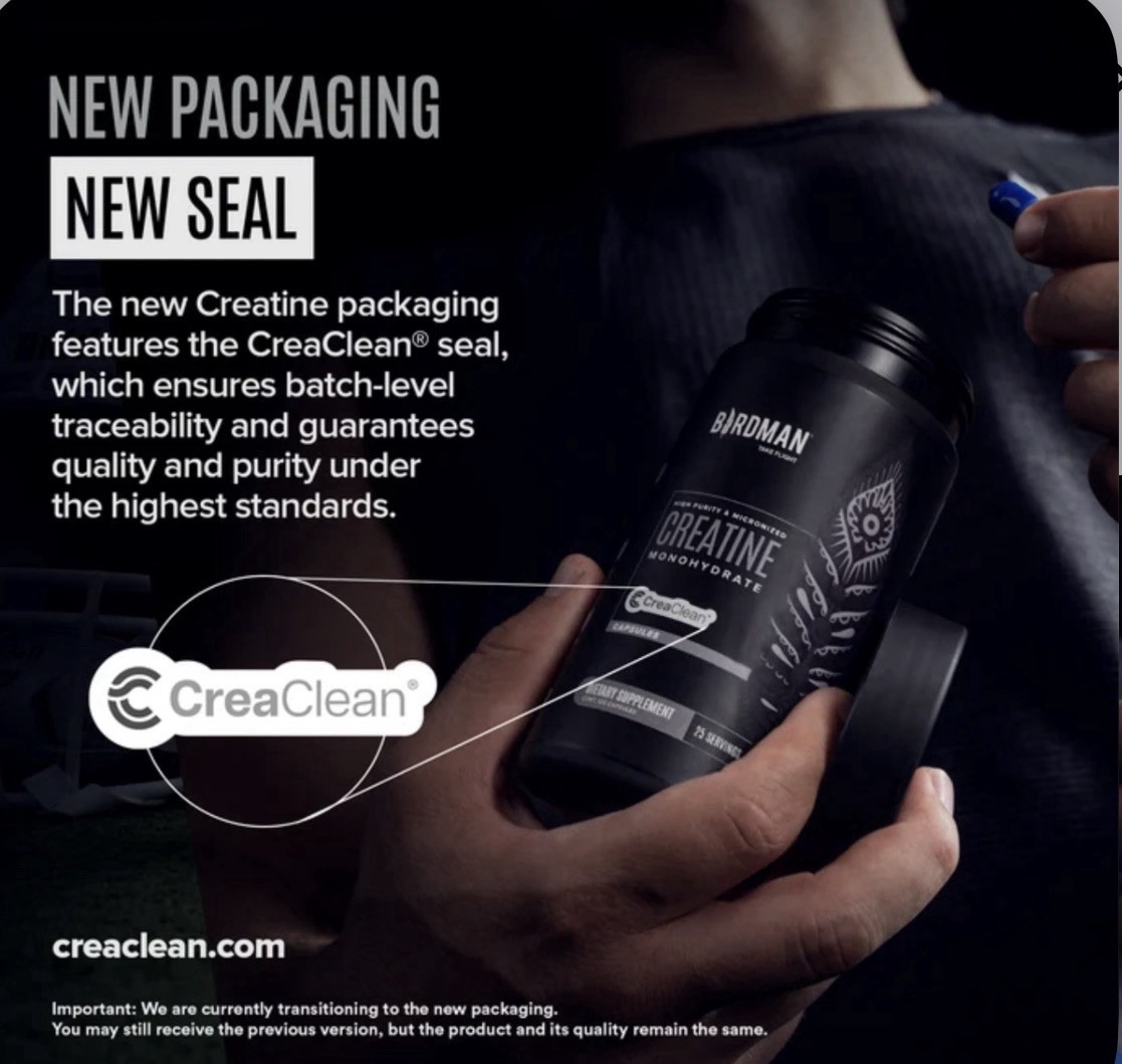 BIRDMAN CREATINE Micronized Monohydrate Capsules 50 servings SOLD OUT!