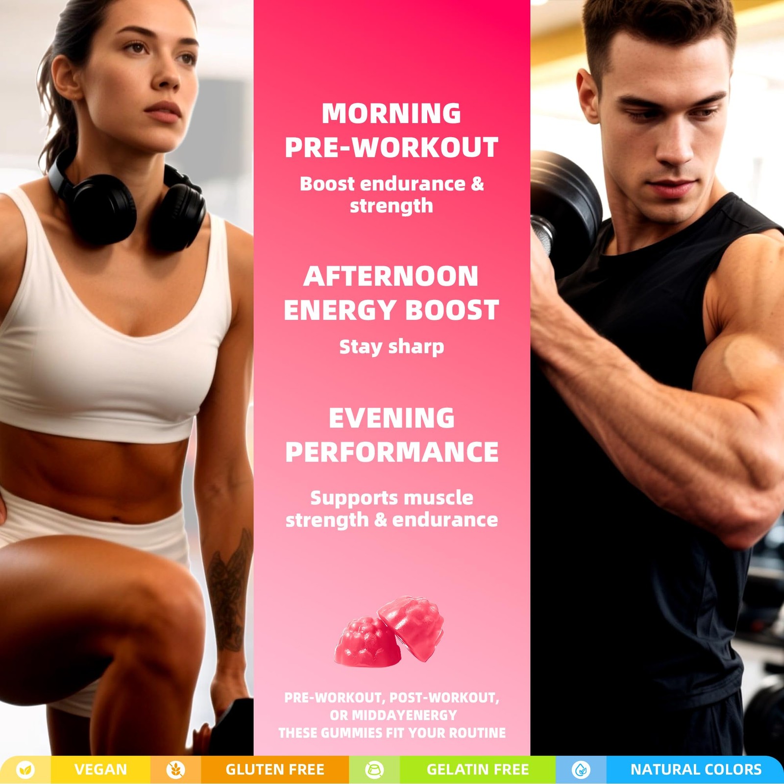 Creatine Monohydrate Gummies, NSF Certified Creatine Gummy, 5g Dose for Men a…