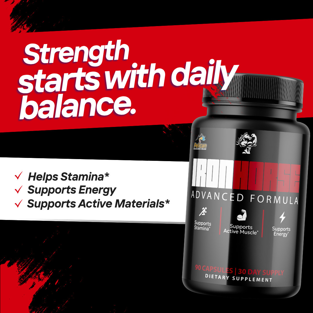 Iron Horse- Bodybuilding & Men’s Health Support- 12 Bottles- 1080 Capsules
