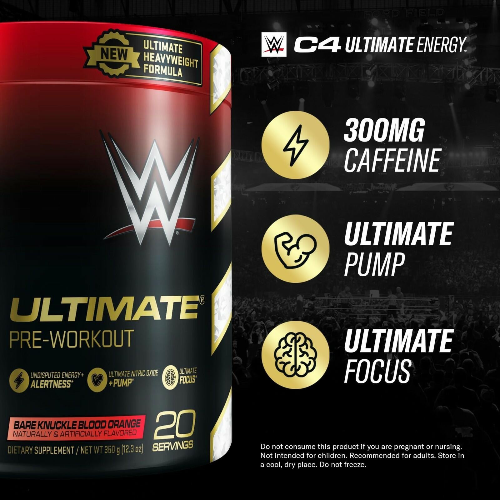 Cellucor C4 Ultimate Pre Workout Powder Bare Knuckle Blood Orange – Sugar Free