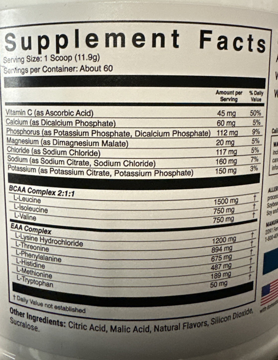 🔥1st Phorm EAA Essential Amino Acids Powder Sour Green Apple 1.57 lb 07/27