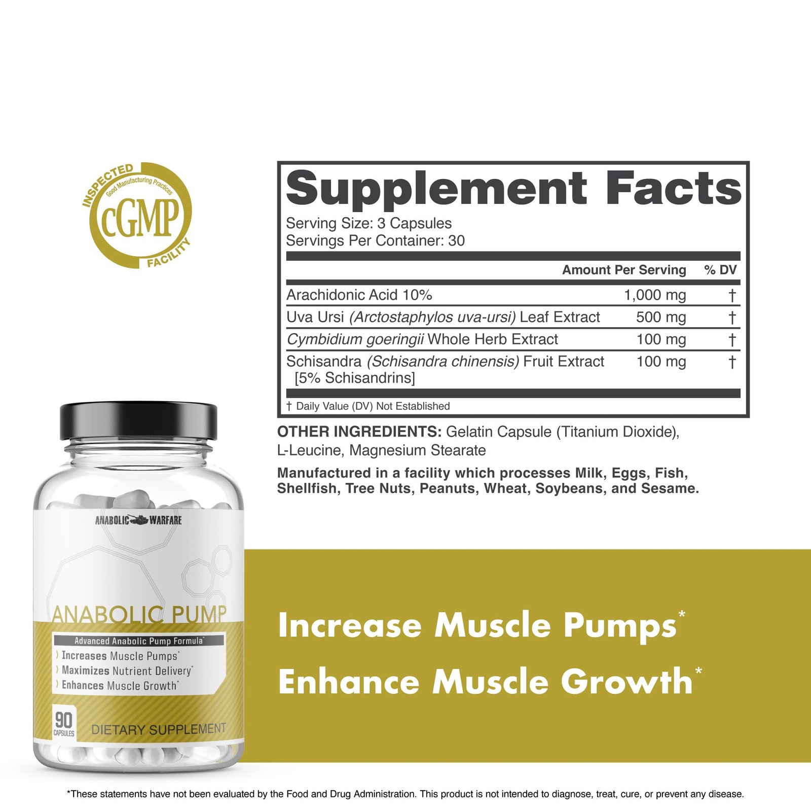 Anabolic Warfare Anabolic Pump Advanced Pump Formula Increase Muscle Pumps