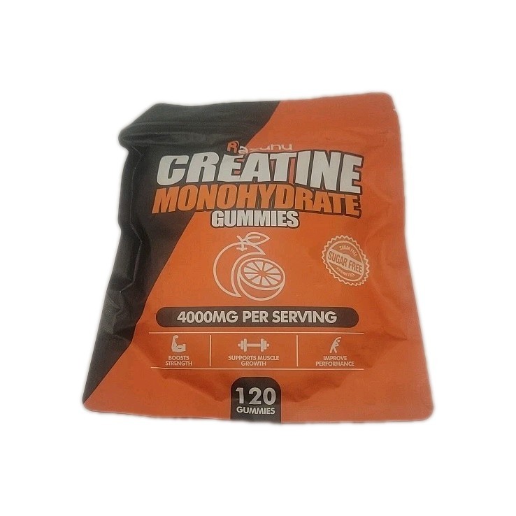 Sugar Free Creatine Monohydrate Gummies for Men & Women 4000mg EXP: Aug 2026