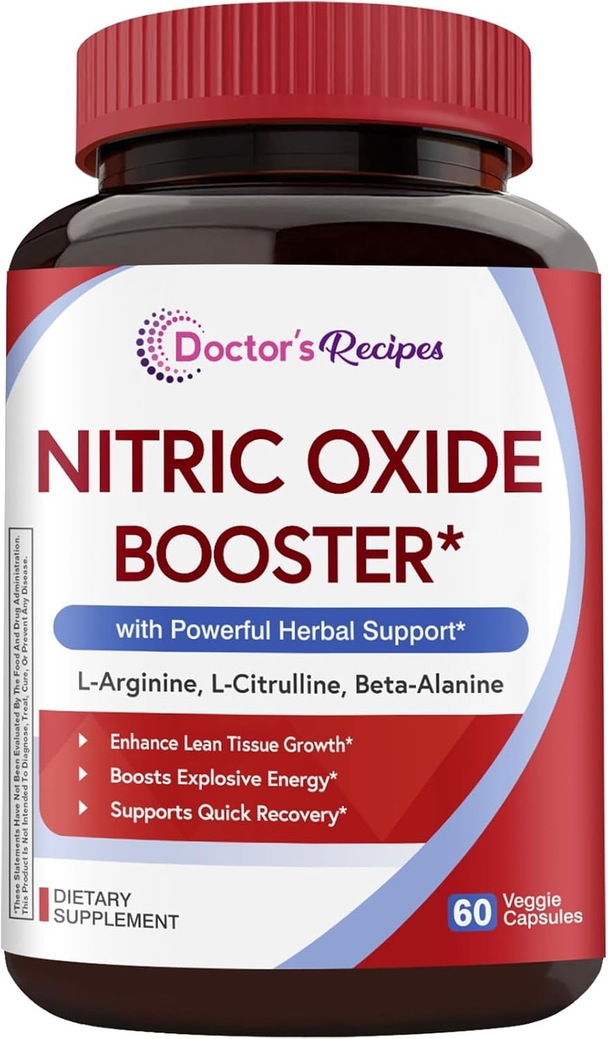 Revitalize Your Workout: Nitric Oxide Booster with Beet Root & Ginseng, 60 Caps