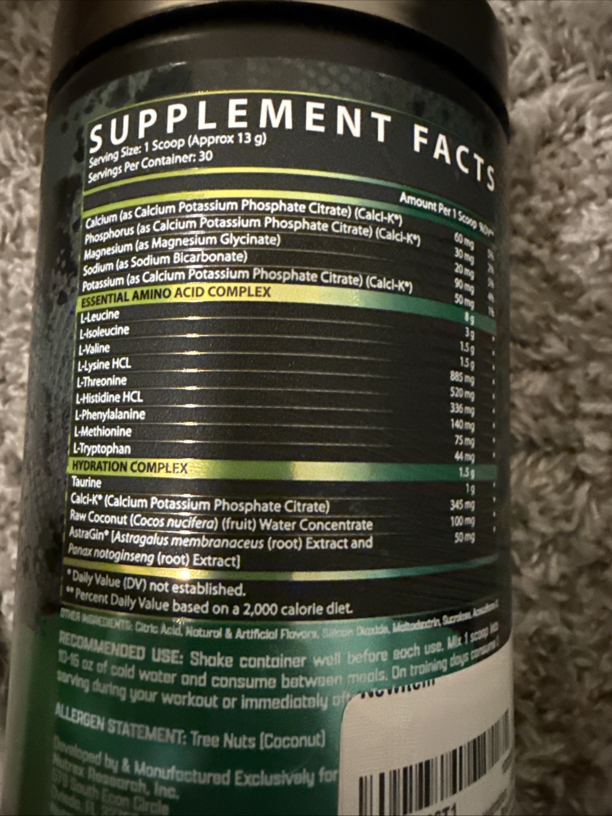 Nutrex EAA Hydration+ – Maui Twist