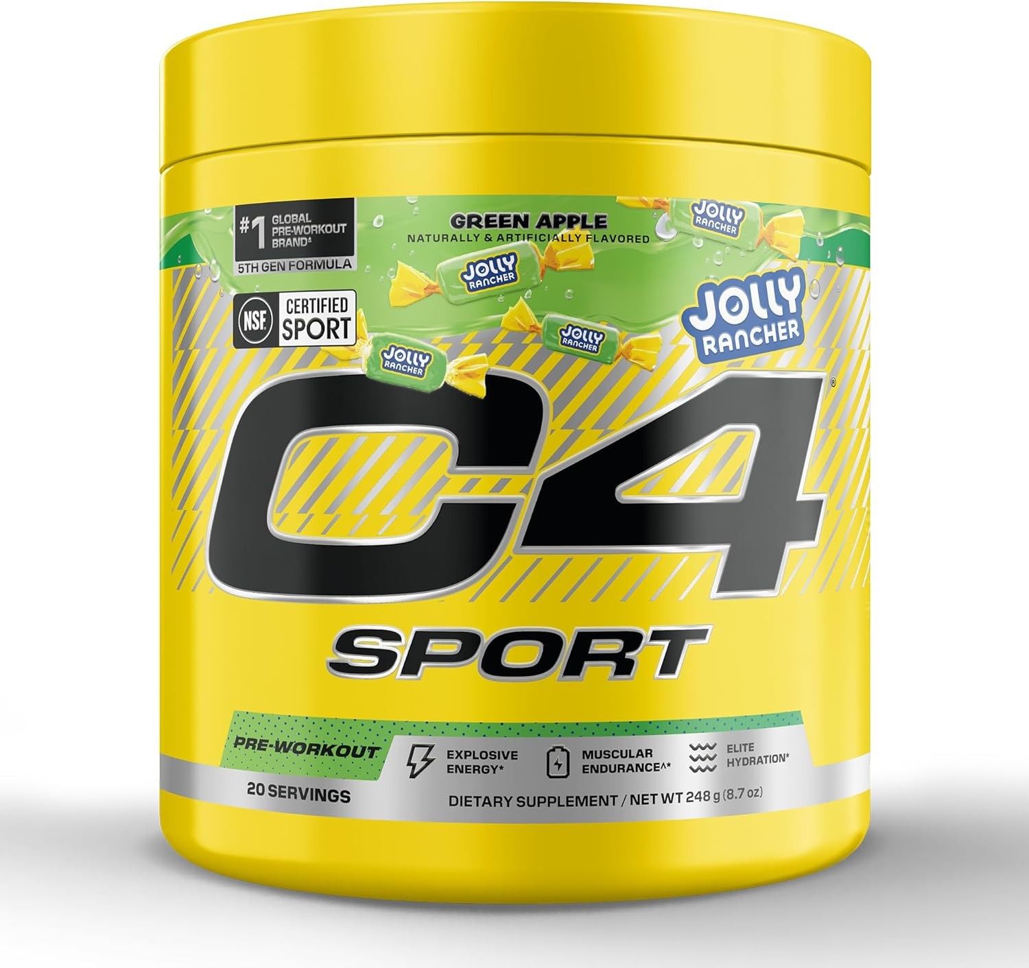 C4 Sport Pre Workout Powder – NSF Certified for Sport – Elite Hydration – Electr