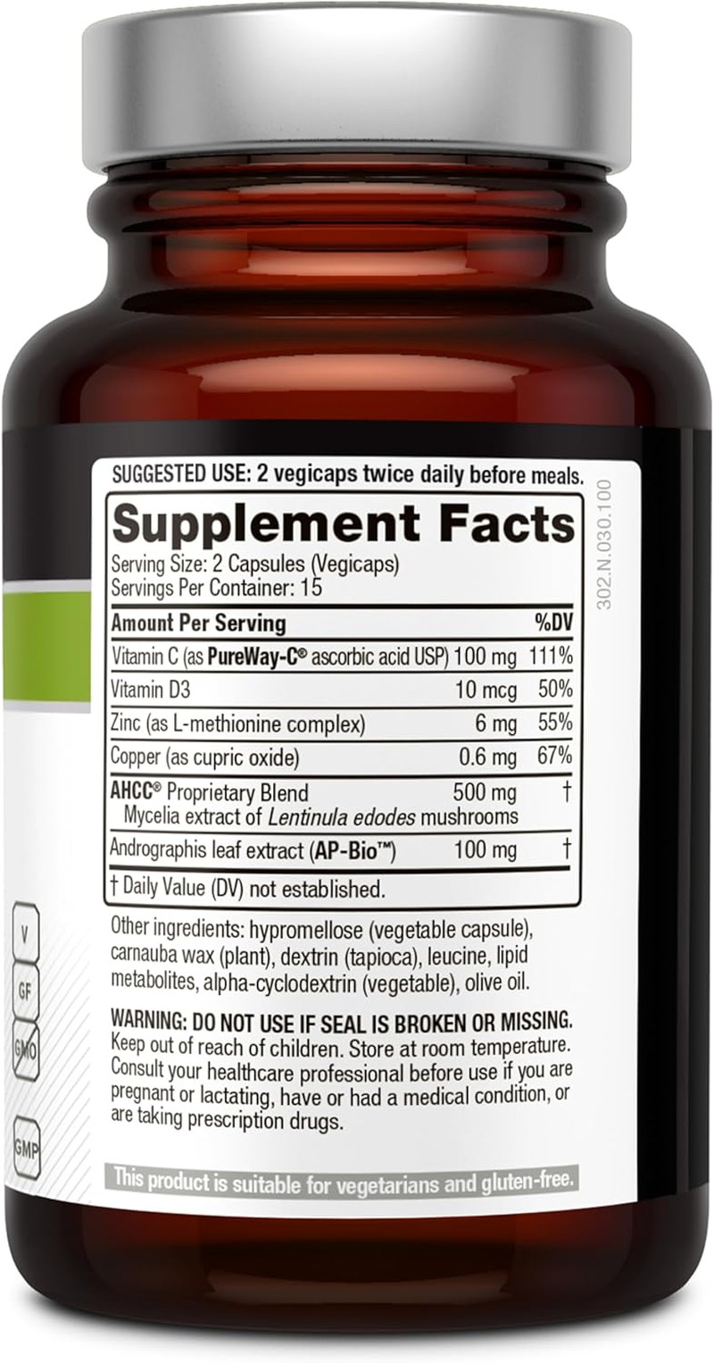 Premium AHCC Complex – Immunocomplex Includes AHCC Mushroom Extract, Vitamin …