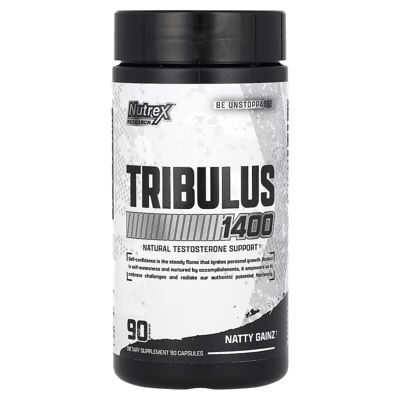 Nutrex Research Testosterone Support Tribulus 1400 Dietary Supplement 90 Capsule