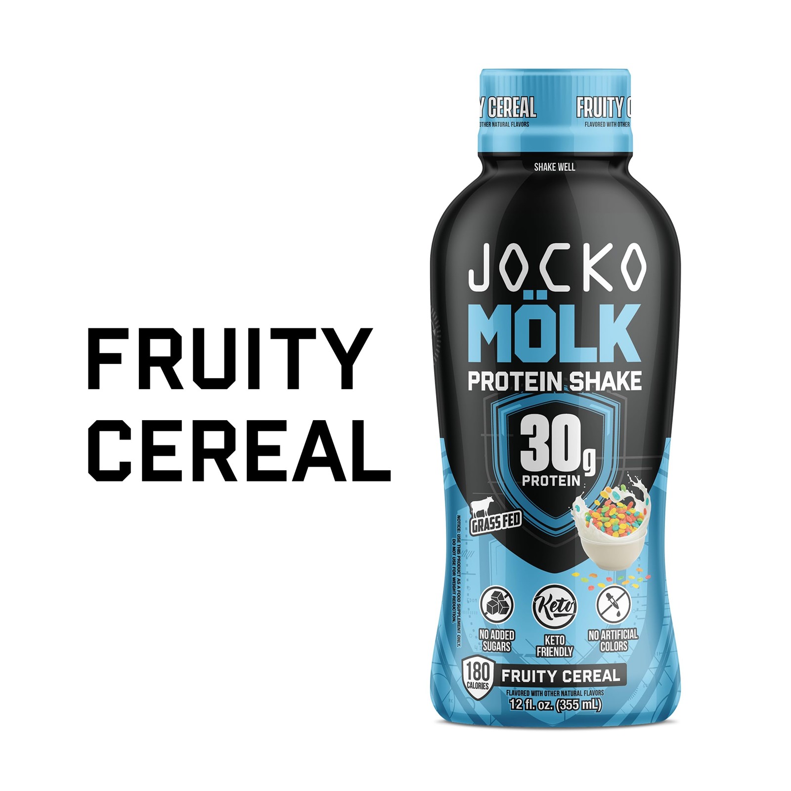 Jocko Mölk 30g Grass Fed Protein Shakes No Sugar Keto Ready to Drink 12oz Pack o