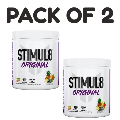 FINAFLEX STIMUL8 Pre-Workout – Fruit Punch – 35 Servings – Pack of 2