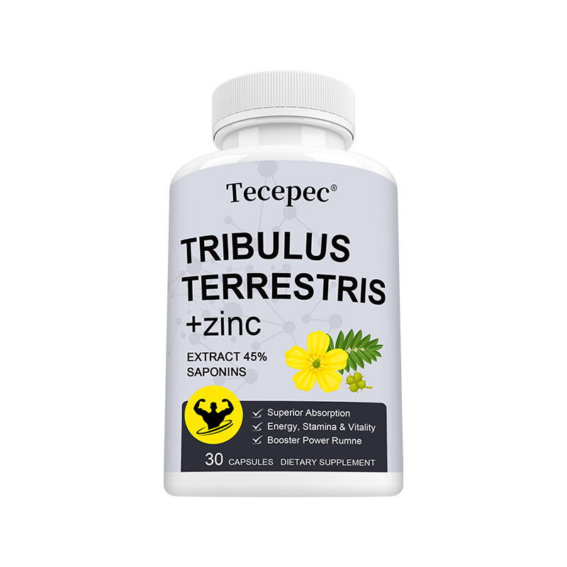 Tribulu Terrestris 1500mg per serving Minimum 45% Saponins Extract with Zinc