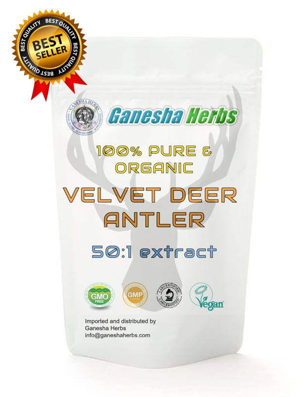 DEER ANTLER VELVET 50:1 EXTRACT POWDER 1.8 oz. MAXIMUM STRENGTH! BEST SELLING!!