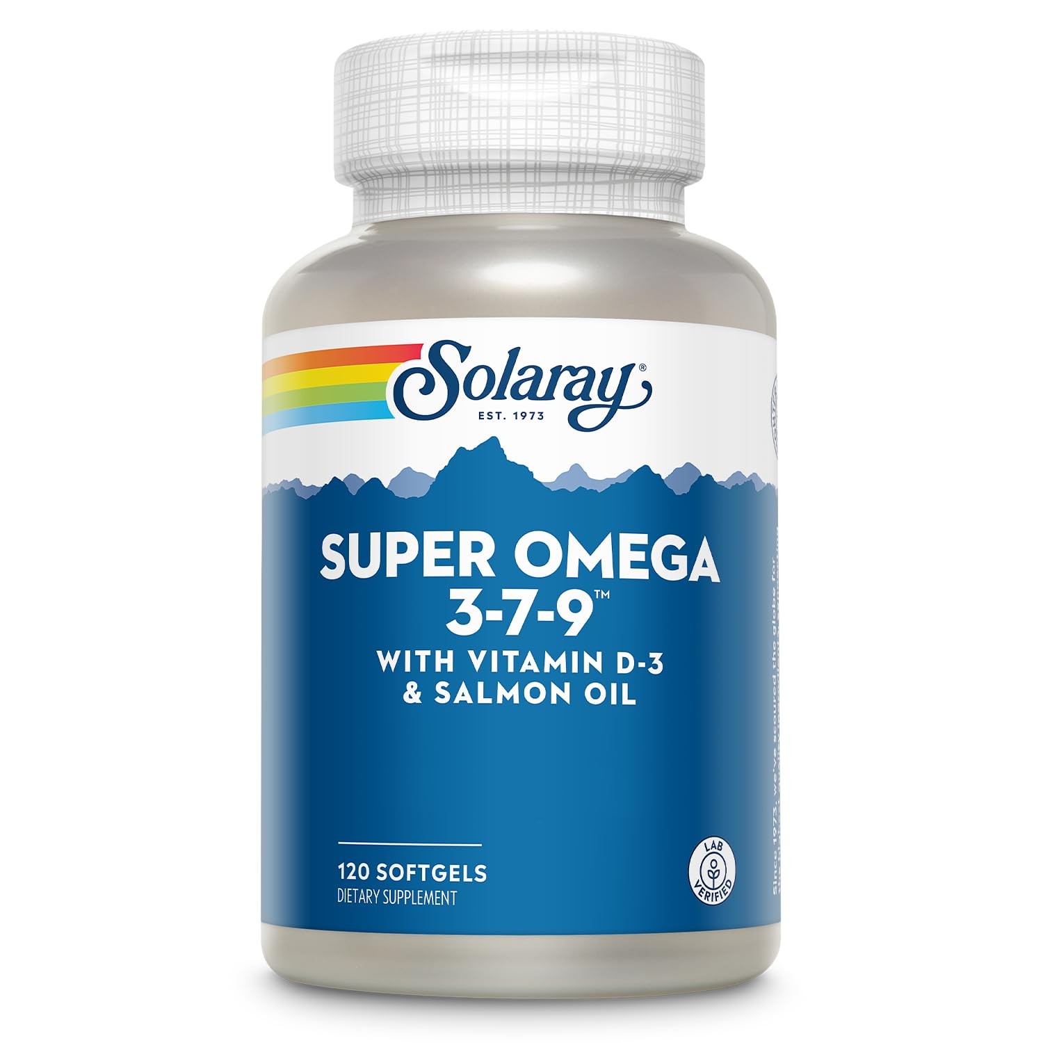 SOLARAY Super Omega 3-7-9, EPA DHA Fatty Acids, Healthy Skin, 120 Mini Softgels