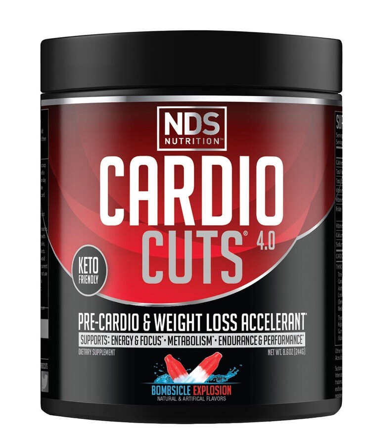 CARDIO CUTS 4.0 – Pre-Cardio – Weight Loss – Drink Mix – Bombsicle (40 Servings)