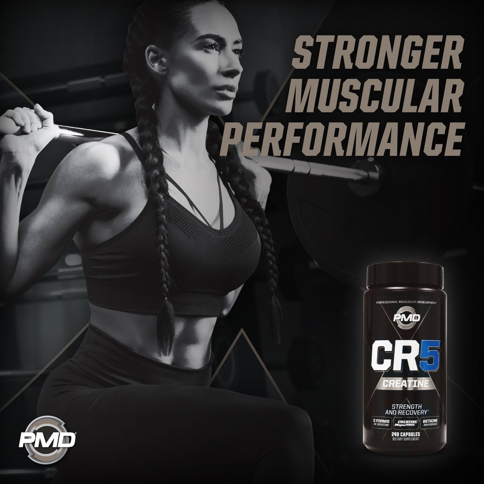 PMD Sports CR5 Professional Creatine Complex – Improved Recovery, Reduce